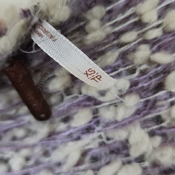 Free People White Moon Hooded Cardigan Sweater - Picture 4 of 10